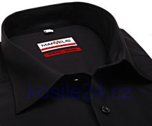 Koszula Marvelis Modern Fit Uni - czarna - extra długi rękaw