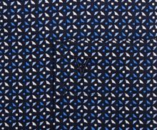 Koszula Marvelis Comfort Fit - granatowa z drobnymi niebiesko-białymi trójkątami