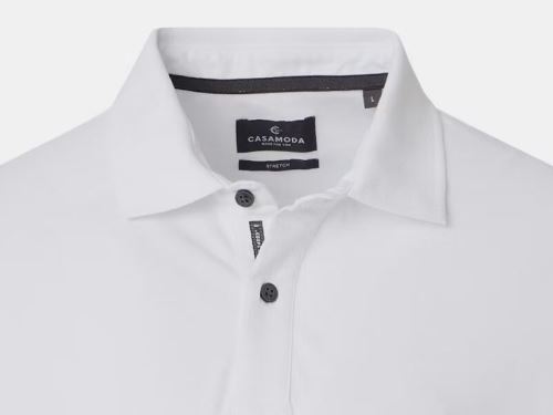 Koszulka polo Casa Moda - nowa biała z kołnierzykiem