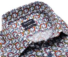 Koszula Olymp Modern Fit – designerska w kolorowe kóła