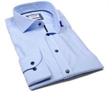 Koszula Olymp Level 5 – luksusowa jasnoniebieska z diagonalną strukturą i plisą wewnętrzną - extra długi rękaw