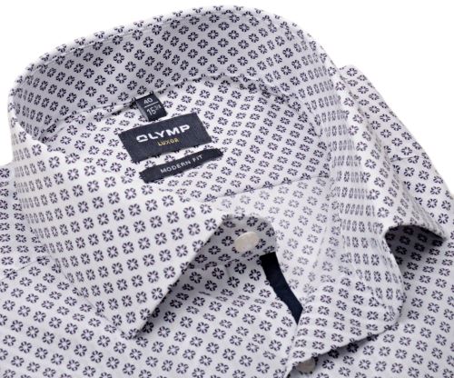Koszula Olymp Modern Fit – z ciemnoniebiesko-różowymi kółkami Koszula Olymp Modern Fit – z ciemnoniebiesko-różowymi kółkami
