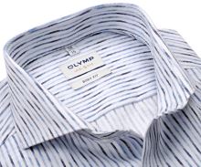 Koszula Olymp Level Five – luksusowa z wyszytym wzorem w niebieskie paski