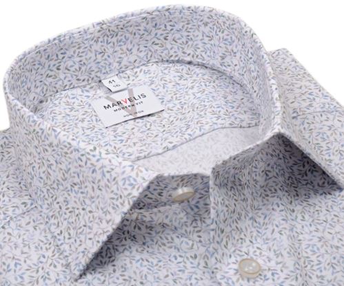 Koszula Marvelis Modern Fit - w małe kolorowe liściki