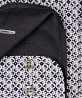 Koszula Casa Moda Comfort Fit – w czarno-szare kwadraciki, z wewnętrzną stójką - super długi rękaw (2)