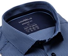 Koszula Marvelis Modern Fit – elastyczna w niebieską mini kratę