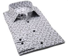 Koszula Marvelis Comfort Fit - z mozaikowym wzorem