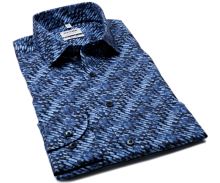 Koszula Olymp Level Five – ekskluzywna designerska z niebieskimi prostokątami