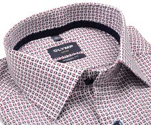 Koszula Olymp Modern Fit – z czerwono-niebieskimi elipsami