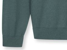 Sweter Olymp z wełny Merino - dekolt okrągły - zielony (6)