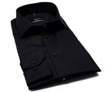 Koszula Venti Modern Fit Twill – czarna - super długi rękaw