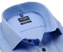 Koszula Olymp Modern Fit – jasnoniebieska z delikatną strukturą - krótki rękaw
