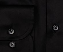 Koszula Eterna 1863 Modern Fit Twill - luksusowa czarna - super długi rękaw