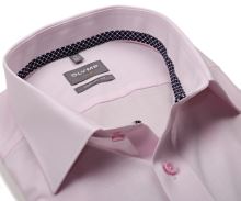 Koszula Olymp Luxor Comfort Fit – różowa z wewnętrzną stójką i mankietem