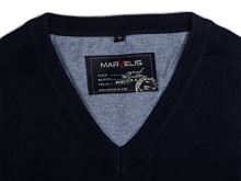Bawełniany sweter Marvelis - granatowy