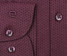Koszula Olymp Level Five 24/Seven – elastyczna fioletowa z drobnym wzorem - extra długi rękaw