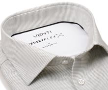 Koszula Venti Modern Fit Jersey Flex – luksusowa z brązowym wzorem