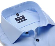 Koszula Olymp Modern Fit Twill – jasnoniebieska z diagonalną strukturą
