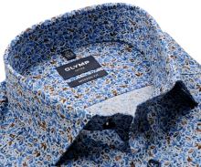 Koszula Olymp Modern Fit – z beżowo-niebieskim kwiatowy wzorem