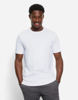 Luksusowy biały bawełniany t-shirt Olymp Interlock Jersey z krótkim rękawem - okrągły dekolt - korzystny set 2 szt (1)