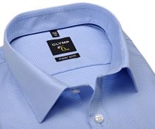 Koszula Olymp Super Slim – jasnoniebieska z wyszytym wzorem