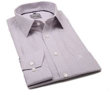 Koszula Olymp Modern Fit – z wyszytym wzorem mauve (1)