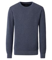 Bawełniany sweter Casa Moda - niebieski - okrągły dekolt (1)