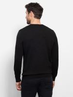 Sweter Olymp z wełny Merino - dekolt okrągły - antracytowy (2)