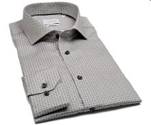Koszula Eterna Modern Fit Twill - w grafitowy wzór - super długi rękaw (1)