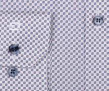 Koszula Olymp Super Slim – z niebieskimi kwadracikami i różowymi kropkami