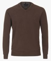 Bawełniany sweter Casa Moda – brązowy
