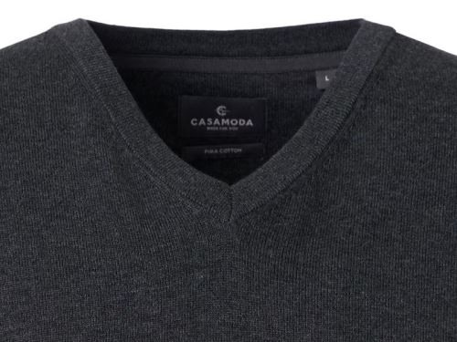 Bawełniana kamizelka Casa Moda - ciemnoszara Bawełniana kamizelka Casa Moda - ciemnoszara