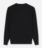 Sweter Olymp z wełny Merino - dekolt okrągły - antracytowy (5)