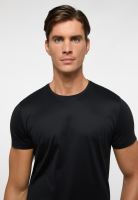 Luksusowy czarny t-shirt Eterna 1863 z krótkim rękawem - okrągły dekolt (1)