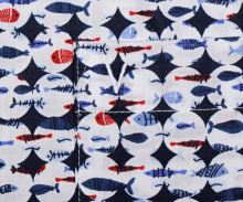 Koszula Marvelis Modern Fit - z wzorem rybek - krótki rękaw