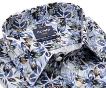 Koszula Olymp Modern Fit – designerska z kolorowym wzorem - ekstra długi rękaw