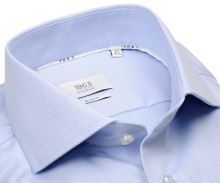 Koszula Eterna 1863 Slim Fit Two Ply - luksusowa bladoniebieska z delikatnym wzorem