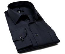 Koszula Venti Comfort Fit – ciemnoszara w wyszyte czarne prążki z wewnętrzną stójką (1)