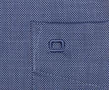 Koszula Olymp Modern Fit Natté – ciemnoniebieska z delikatną strukturą - krótki rękaw
