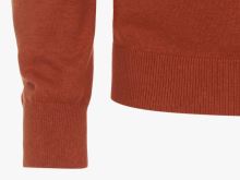 Bawełniany rozpinany sweter Casa Moda - pomarańczowy