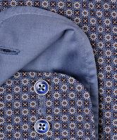 Koszula Casa Moda Comfort Fit – z niebiesko-beżowym kołowym wzorem