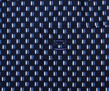 Koszula Olymp Comfort Fit – granatowa z niebiesko-białymi elipsami