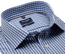 Koszula Olymp Modern Fit – w kratkę w dwóch odcieniach niebieskiego
