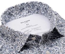 Koszula Olymp Modern Fit 24/Seven – luksusowa elastyczna ze stylizowanym kwiatowym wzorem