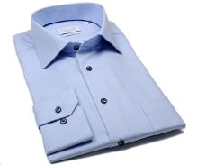 Koszula Eterna Comfort Fit - z jasnoniebieskim wyszytym wzorem - extra długi rękaw