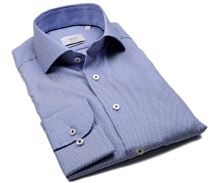 Koszula Eterna 1863 Modern Fit Two Ply - luksusowa z niebiesko-białym odwrotnym wzorem