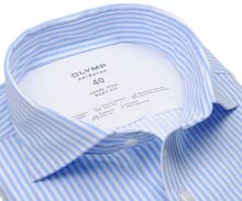 Koszula Olymp Level Five 24/Seven – luksusowa elastyczna w jasnoniebieskie paski