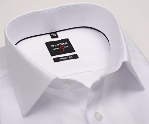 Koszula Olymp Level Five Twill – biała, luksusowa, nieprześwitująca