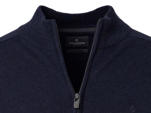 Bawełniany rozpinany sweter Casa Moda - nowy ciemnoniebieski