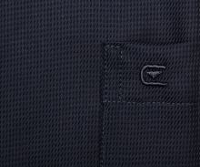 Koszula Casa Moda Comfort Fit – ciemnoszara w czarne wyszyte prążki z wewnętrzną stójką